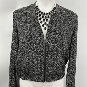 Express small long sleeve lightweight zipper jacket